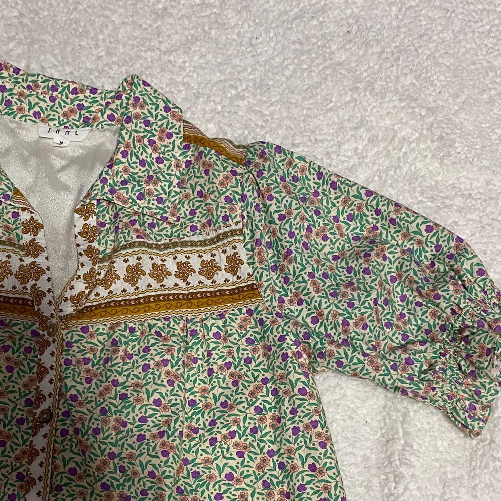 THML Floral women’s size medium  Dress adorable lined with slip NWOT - Picture 5 of 16